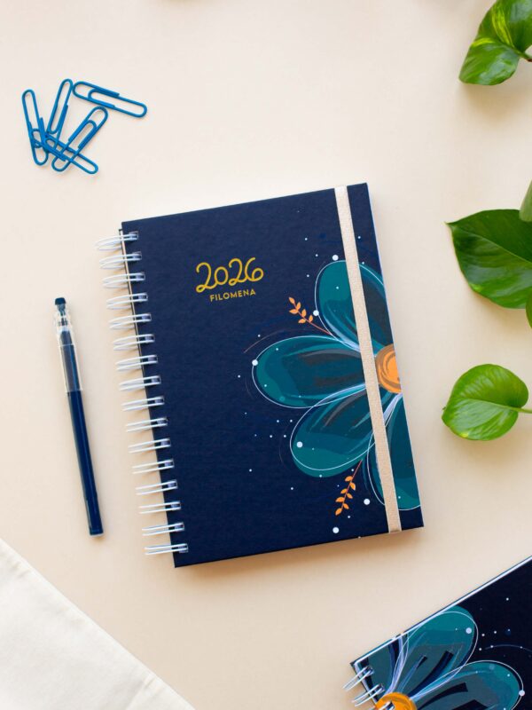 Agenda Filomena Azul Isabel 2026