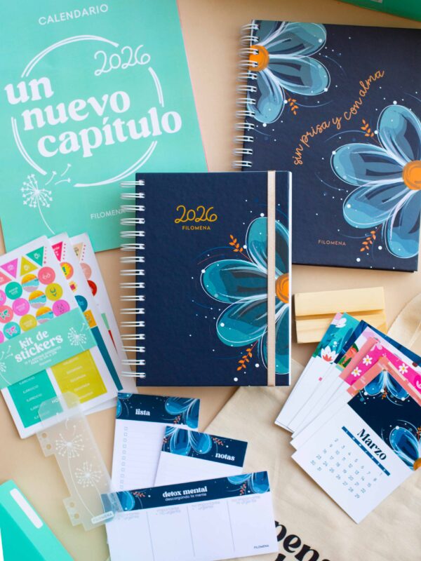 Combo 3 - Azul Isabel (Agenda Filomena 2026)