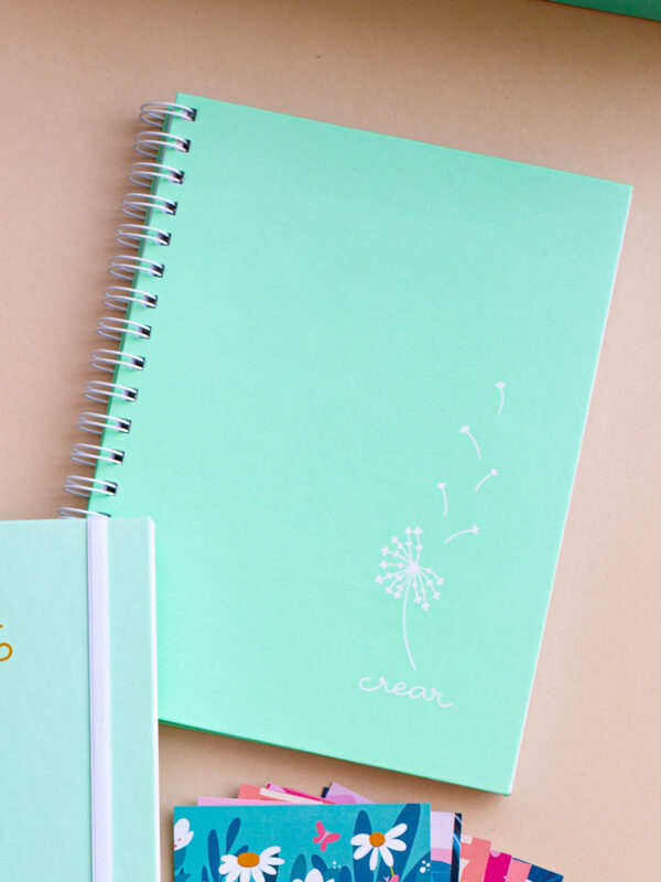 Cuaderno a rayas - Mint