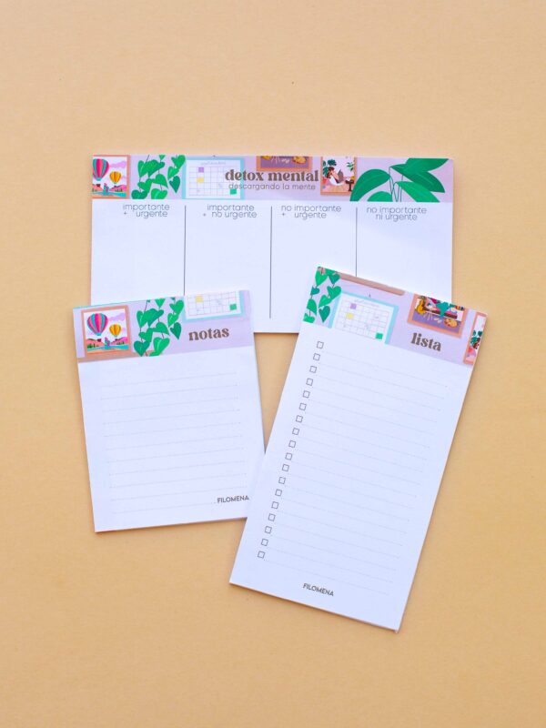 Set de 3 blocks - Chica Filomena