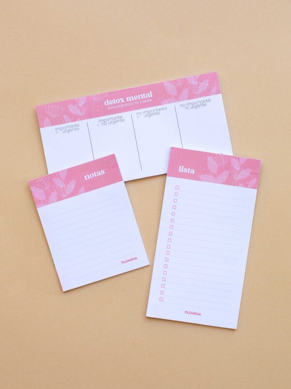Set de 3 blocks - Pink