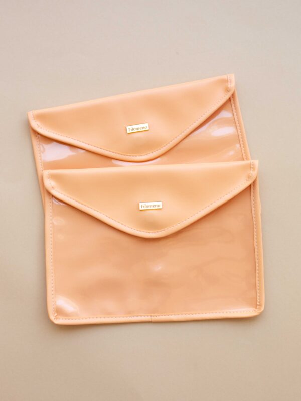 Estuche de cuerina (Salmón)