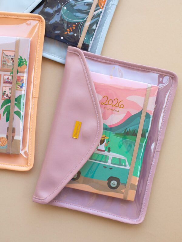 Estuche de cuerina (Rosa)